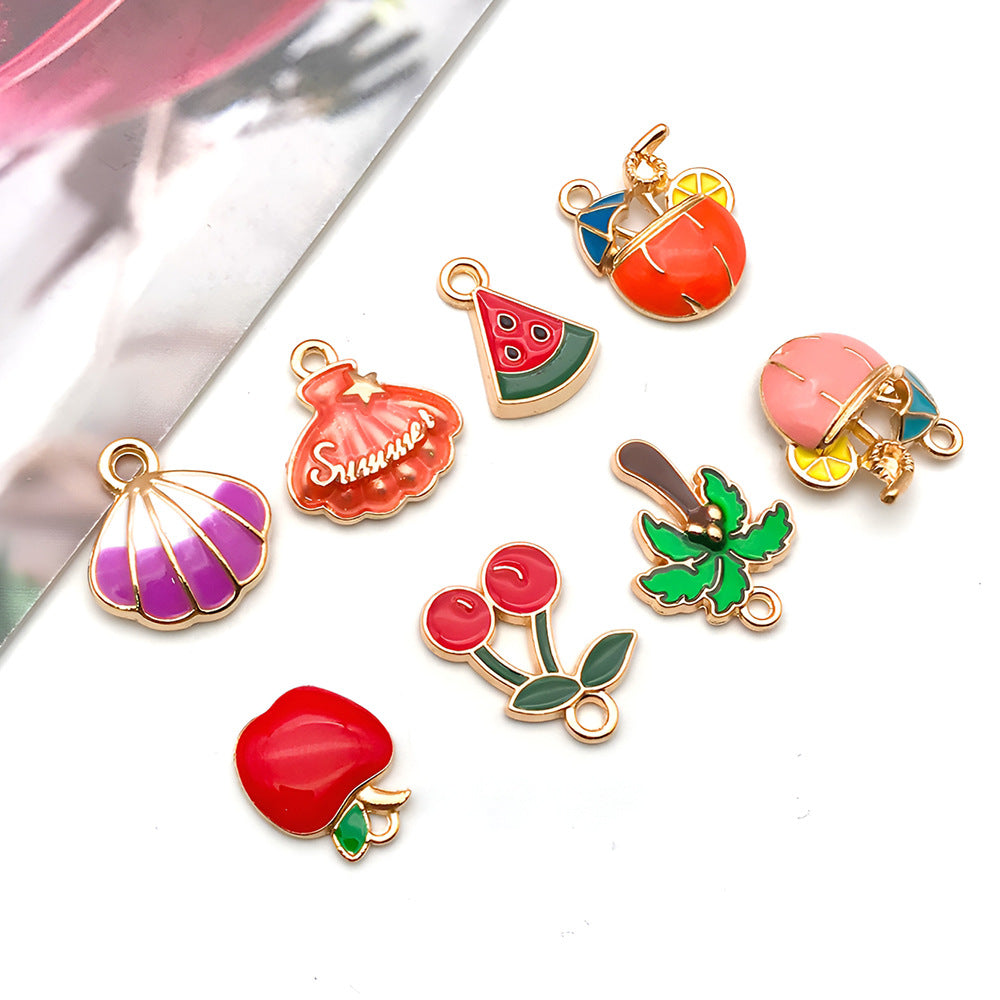 Zinc Alloy Starfish Leaf Charm Pendants for DIY Bracelet Necklace Jewelry Making