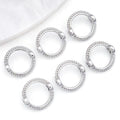 Silver-Tone Bead Frame Metal Charms with 9 Listed Options view 12
