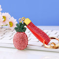Clay Crystal Pineapple Keychains in Four Colors plus Assorted Option view 3