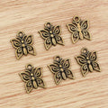 Openwork Butterfly Metal Charms in Antique Bronze and Silver Tones view 6