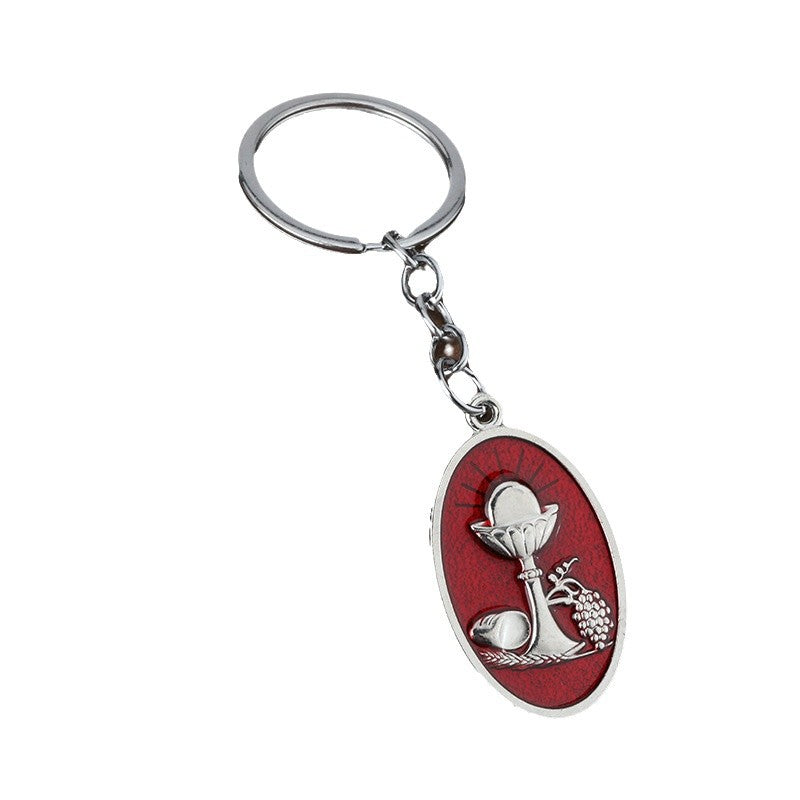 Shin Enamel Metal Keychain Bag Charm in Zinc Alloy