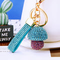 Full Crystal Mushroom Keychains in Fourteen Colors plus Assorted Option view 4
