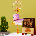 Pink Baby Dragon Keychains in Fortune Tag Ingot and Standing Designs view 5