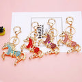 Mixed Jeweled Horse Keychains in Fifty One Ornament and Loop Options view 10