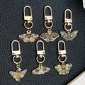 Six-Piece Vintage Moth and Butterfly Lobster Clasp Charm Assortment view 1