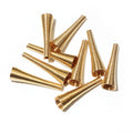 Tapered Trumpet Flower Bead Caps in Five Metal Finishes view 9