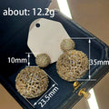 Gold Tone Large Crystal Lattice Ball Drop Earrings view 4