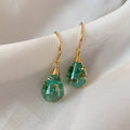 Pressed Flower Teardrop Hook Earrings in Five Colors view 8