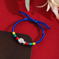 Ten Color Silver Fish Adjustable Woven Cord Bracelets view 4