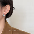 Polished Chunky C Hoop Earrings In Silver And Gold Tone view 4