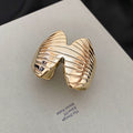 Metal Smooth Textured Open Bangles Gold Silver 6 Styles view 7