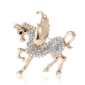 Pegasus Brooch In 2 Styles With Polished Metal And Decorative Details view 5