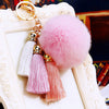 Pink-Pom Triple-Tassels