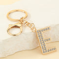 Gold-Tone Rhinestone A-Z Letter Keychains With Lobster Clasps view 10