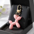 Gold Tone Balloon Dog Clip Keychains in Fourteen Colors view 11