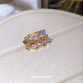 Crystal Fringe Ear Cuffs in Gold and Silver for Layered Everyday Styling view 4