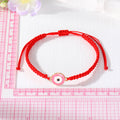 Red Cord Evil Eye Bracelets Adjustable Four Eye Colors view 4