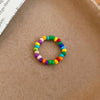 Rainbow Bead Ring