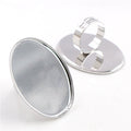 Oval Cabochon Tray Ring Settings in Assorted Sizes and Finishes view 10