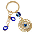 Evil Eye Filigree Keychain with Rhinestone Charms and Beads view 5