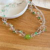 Clear Apple Necklace