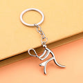 Metal Sports Figure Keychains in Six Motifs and Two Tones view 7