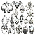Metallic Halloween Theme and Skull Metal Charms with 17 Listed Options view 1