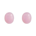 Pink Resin Geometric Stud Earrings Teardrop And Oval view 5