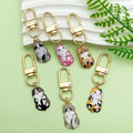 Sitting Cat Charm Keychains With Gold-Tone Swivel Clasps view 4