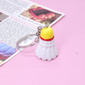 Resin Badminton Shuttlecock Keychain Seven Color Caps view 11