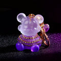 Bubble Pearl Seated Bear Keychains in Five Colors plus Assorted Option view 3