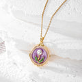 Enamel Pearl Flower Pendant Necklaces Gold Cable Chain 14 Styles view 12