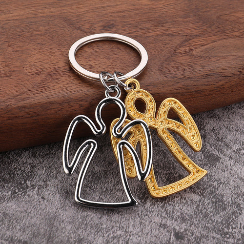 Guardian Angel Metal Keychain Bag Charm Gift Accessory