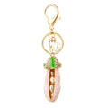 Enamel Pea Pod and Mixed Auspicious Motif Keychains view 5