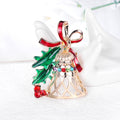 Green Gold Tone Bell Crystal Metal Brooch Pin for Jackets and Lapels view 3