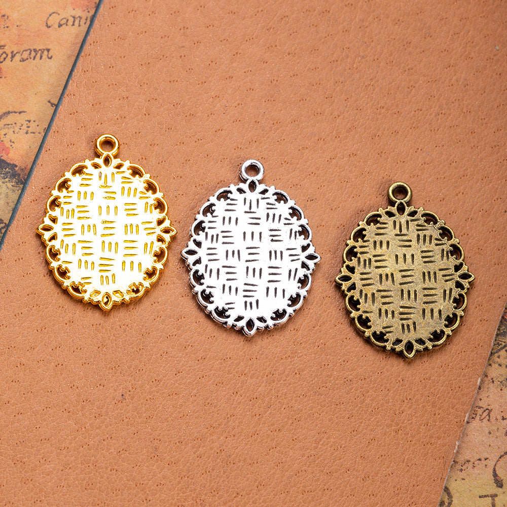 30x22mm Oval Cabochon Tray Pendant with 13x18mm Bezel Setting
