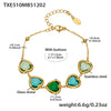 Mixed-Green Gold Bracelet