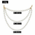 Triple Layer White Faux Pearl Garland Christmas Tree Decor view 2