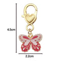 Four-Color Butterfly and Heart Lobster Clasp Charm Collection view 6