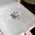 Silver Tone Crystal Floral Earrings and Pendant Necklace Assortment view 6