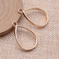 Teardrop Open Frame Pendants in Four Metal Finishes view 4