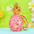 Jeweled Pineapple Keychains with Braided Wrist Loop Options in Ten Designs view 11