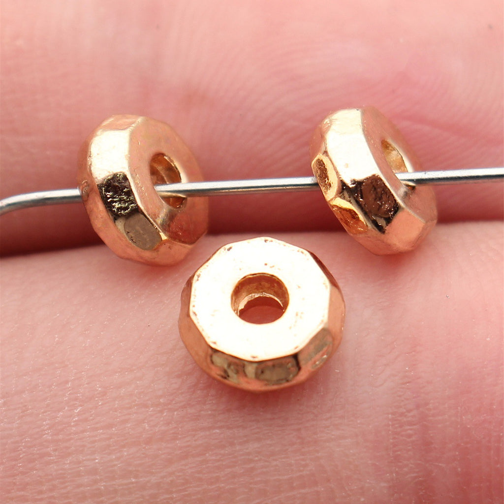 7.9x7.9x3mm 0.72g Multicolor Zinc Alloy Faceted Round Disc Spacer Beads for DIY Jewelry Making