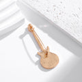 Black Gold Tone Violin Enamel Two Designs Metal Brooch Pin view 3