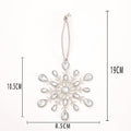 Silver Rhinestone Snowflake Flower Deer Hanging Ornaments view 2