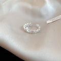 Silver Open Rings Eleven Styles Crown Flower Pearl Shield view 2