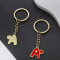 Red and Gold A Plus Graduation Enamel Charm Keychain view 2