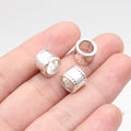 9.5x9.5x7mm 1.75g Multicolor Zinc Alloy Tube Large Hole Spacer Beads for DIY Bracelet Jewelry Making
