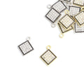 Crystal-Accented Gold Silver Decorative Alloy Craft Pendants in 2 Styles view 4