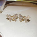 Crystal Butterfly Ear Cuffs In Two Tones With Polished Metal Details view 7